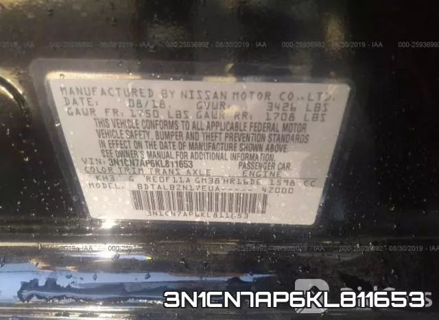 3N1CN7AP6KL811653 фото 9