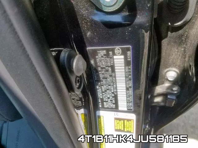 4T1B11HK4JU581185 фото 2
