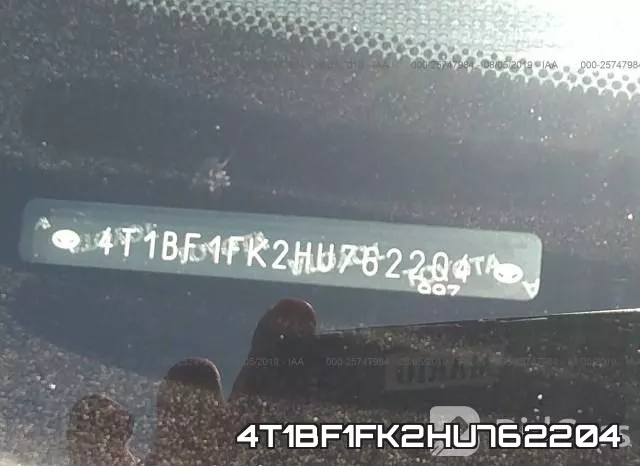 4T1BF1FK2HU762204 фото 10