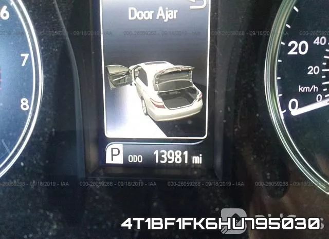 4T1BF1FK6HU795030 фото 8