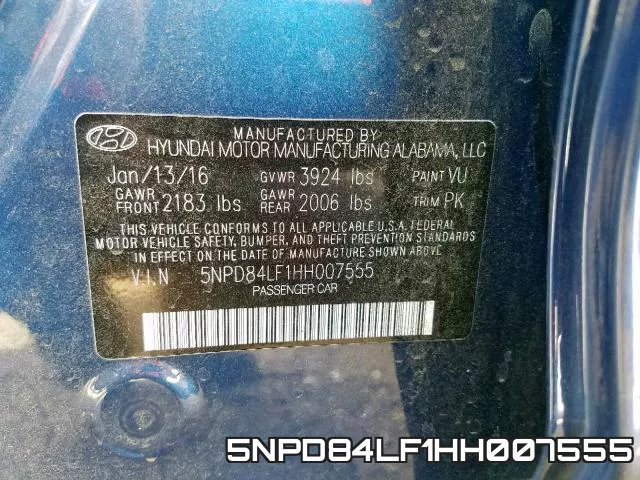 5NPD84LF1HH007555 фото 2