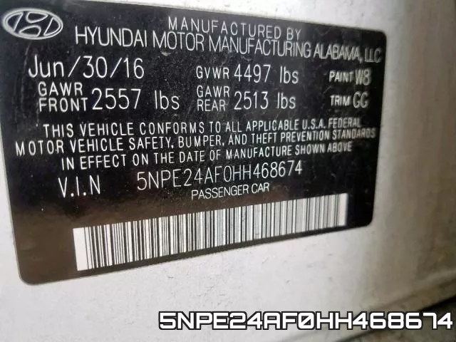 5NPE24AF0HH468674 фото 2