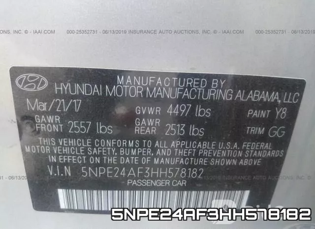 5NPE24AF3HH578182 фото 10