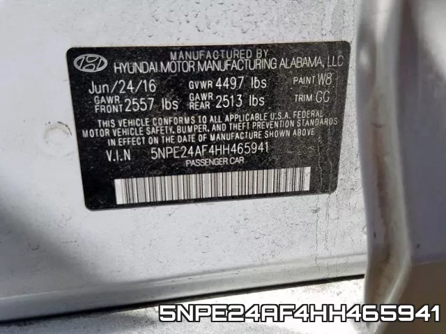 5NPE24AF4HH465941 фото 2