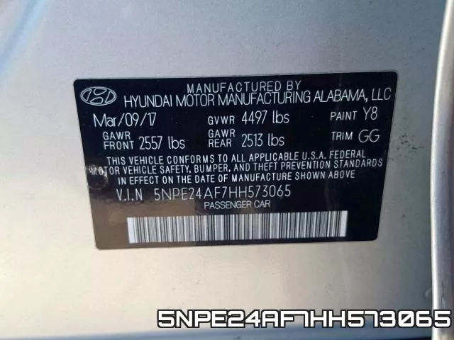 5NPE24AF7HH573065 фото 2