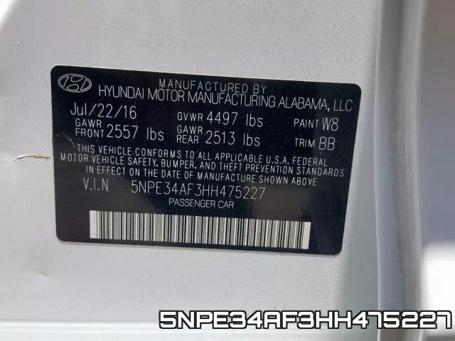 5NPE34AF3HH475227 фото 2