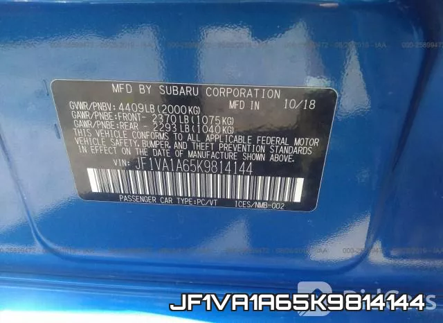 JF1VA1A65K9814144 фото 10