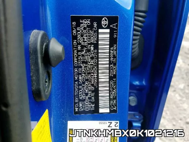 JTNKHMBX0K1021216 фото 2
