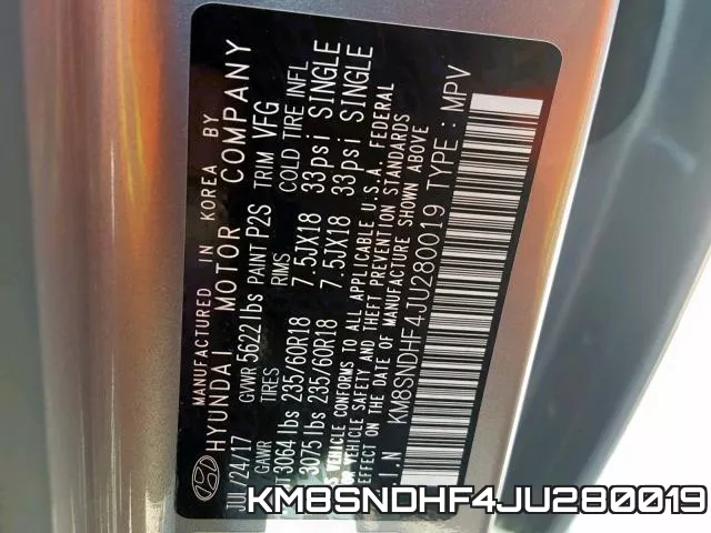 KM8SNDHF4JU280019 фото 2