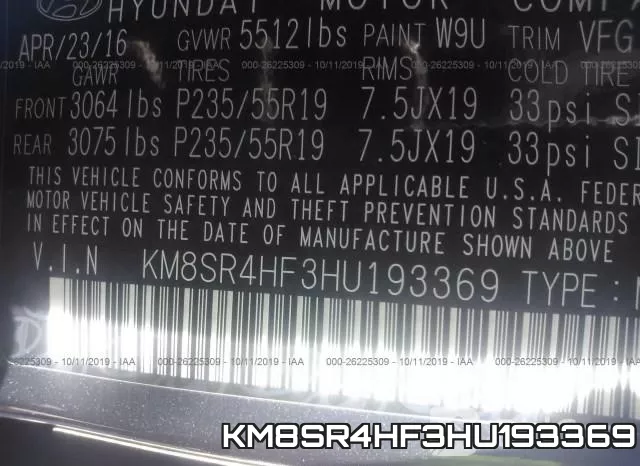 KM8SR4HF3HU193369 фото 10