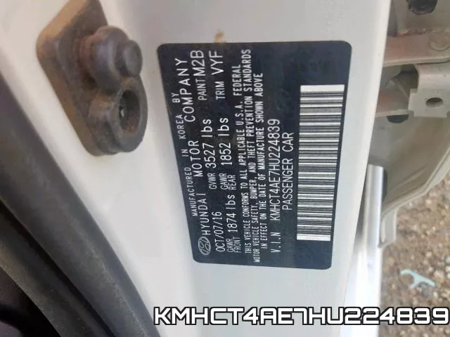 KMHCT4AE7HU224839 фото 2