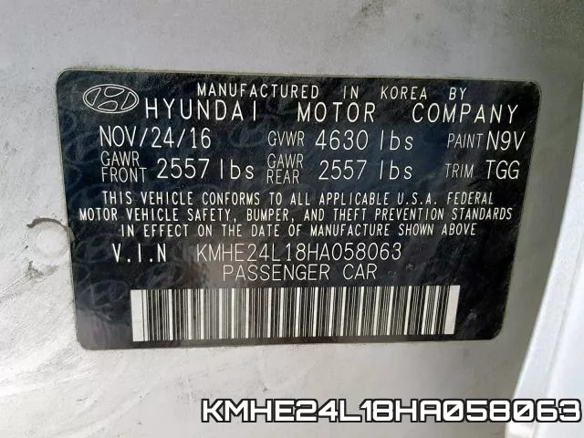 KMHE24L18HA058063 фото 2