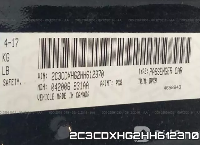 2C3CDXHG2HH612370 фото 10