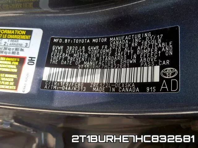 2T1BURHE7HC832681 фото 2