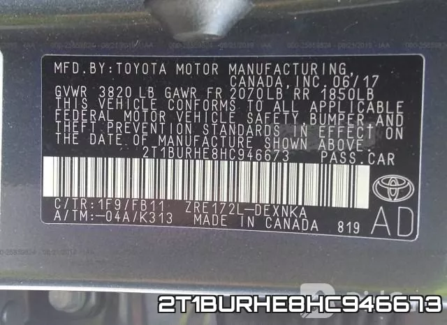 2T1BURHE8HC946673 фото 10