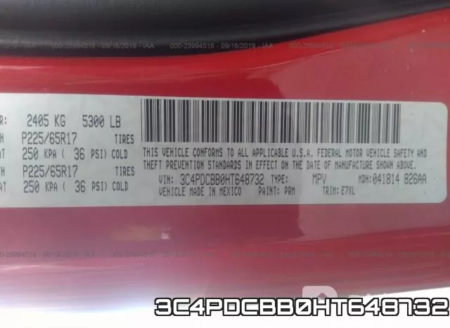 3C4PDCBB0HT648732 фото 10