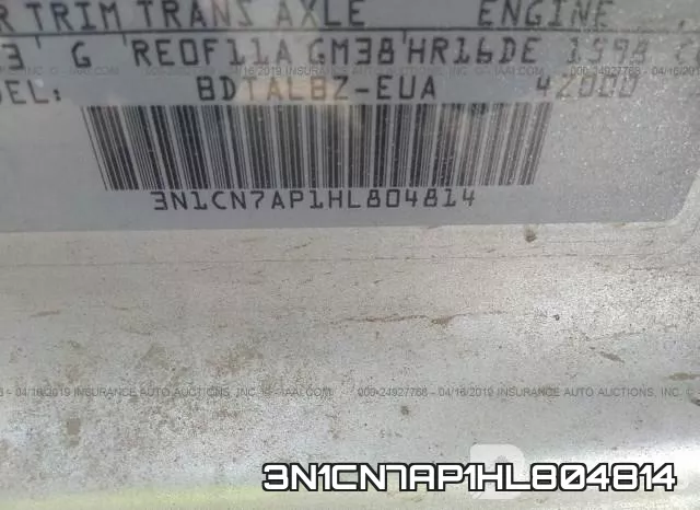 3N1CN7AP1HL804814 фото 10