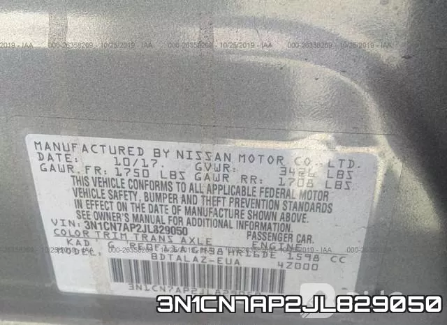 3N1CN7AP2JL829050 фото 10
