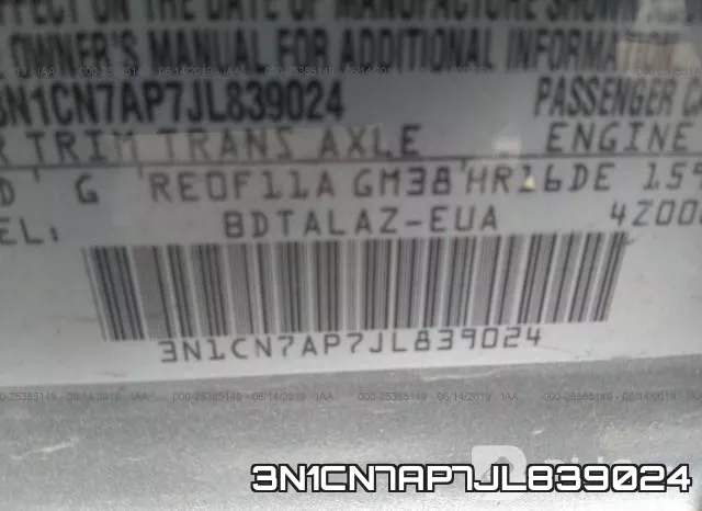 3N1CN7AP7JL839024 фото 10