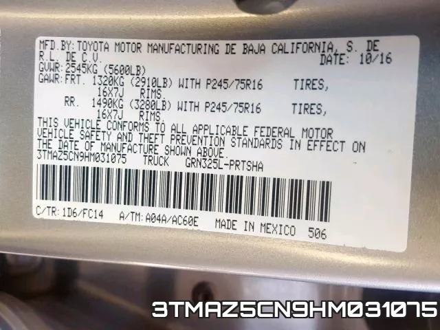 3TMAZ5CN9HM031075 фото 2
