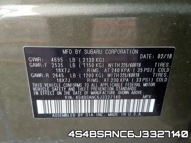 4S4BSANC6J3327140 фото 2