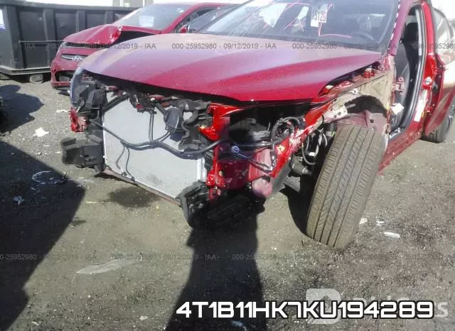4T1B11HK7KU194289 фото 7