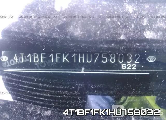 4T1BF1FK1HU758032 фото 10