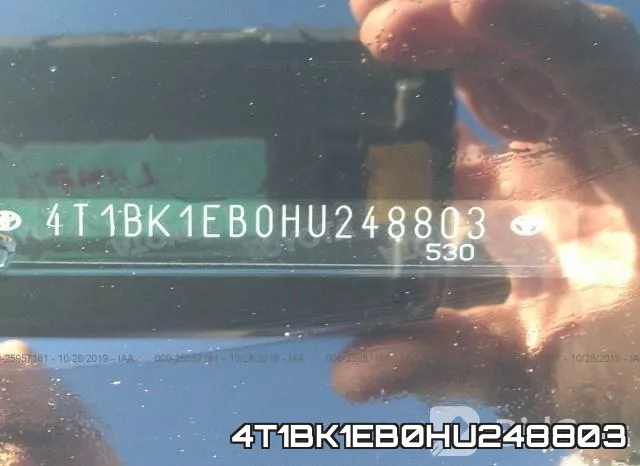 4T1BK1EB0HU248803 фото 10