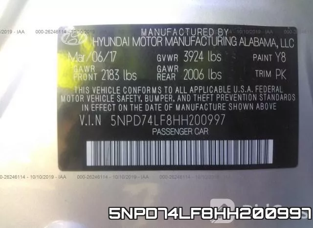 5NPD74LF8HH200997 фото 10