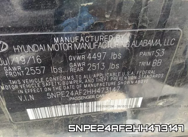 5NPE24AF2HH473147 фото 10