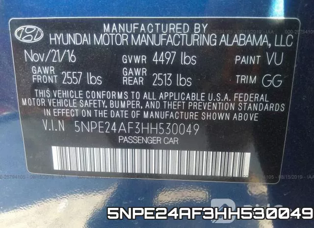 5NPE24AF3HH530049 фото 10