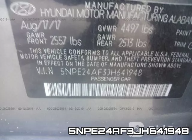 5NPE24AF3JH641948 фото 10