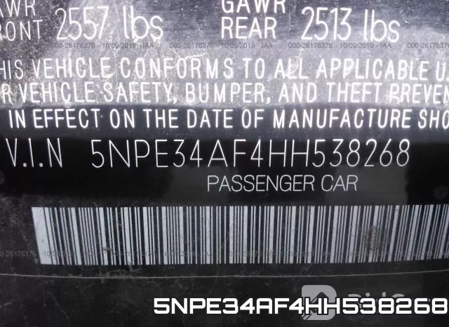 5NPE34AF4HH538268 фото 10
