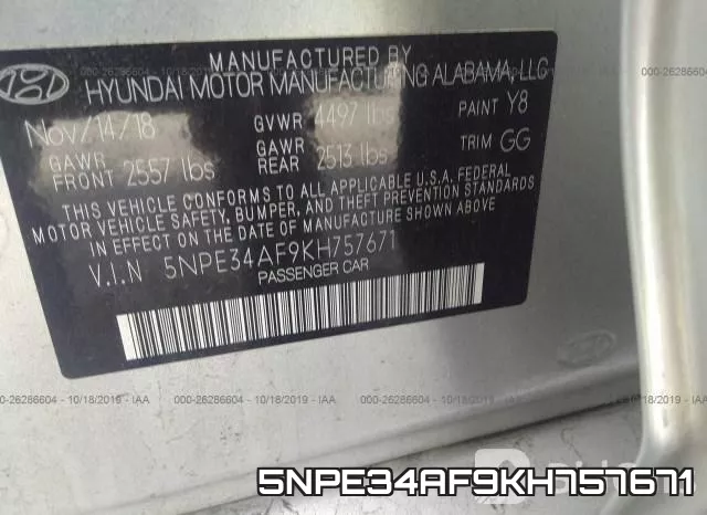 5NPE34AF9KH757671 фото 10