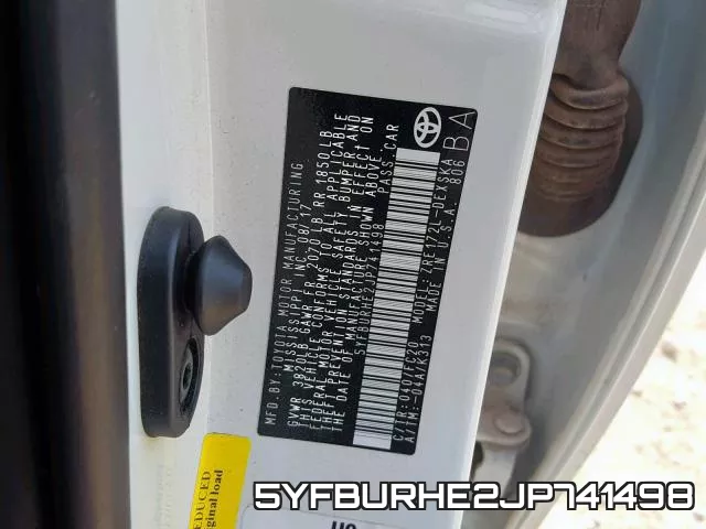 5YFBURHE2JP741498 фото 2