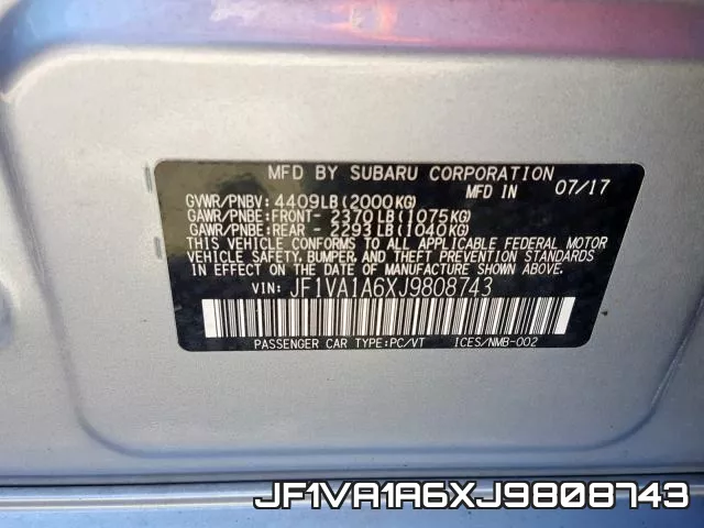 JF1VA1A6XJ9808743 фото 2