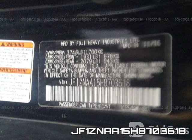 JF1ZNAA15H8703618 фото 10