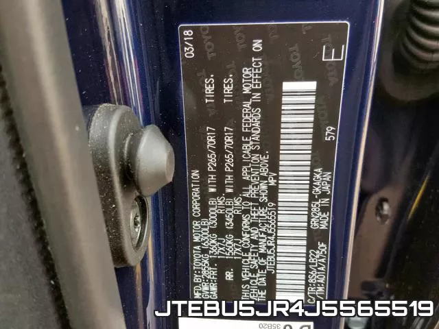 JTEBU5JR4J5565519 фото 2