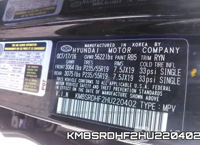 KM8SRDHF2HU220402 фото 10