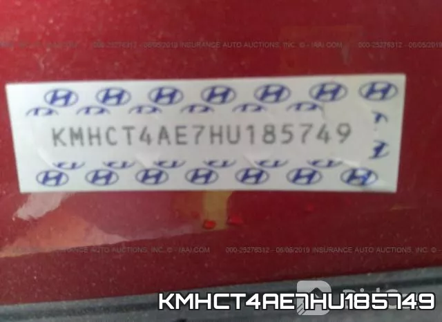 KMHCT4AE7HU185749 фото 10