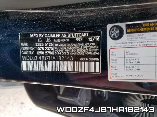 WDDZF4JB7HA182143 фото 2
