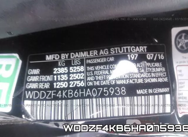 WDDZF4KB6HA075938 фото 10