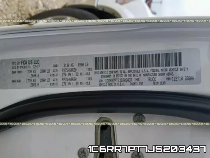 1C6RR7PT7JS203437 фото 2