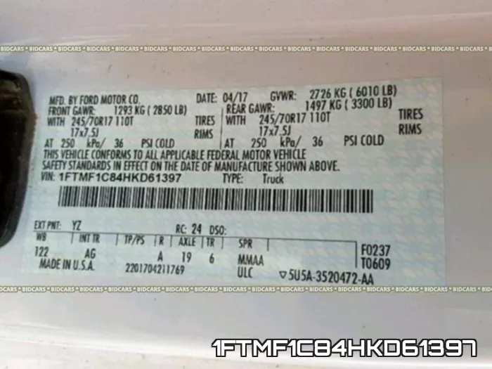 1FTMF1C84HKD61397 фото 2