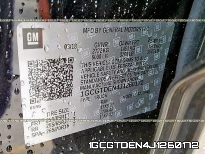 1GCGTDEN4J1260172 фото 2