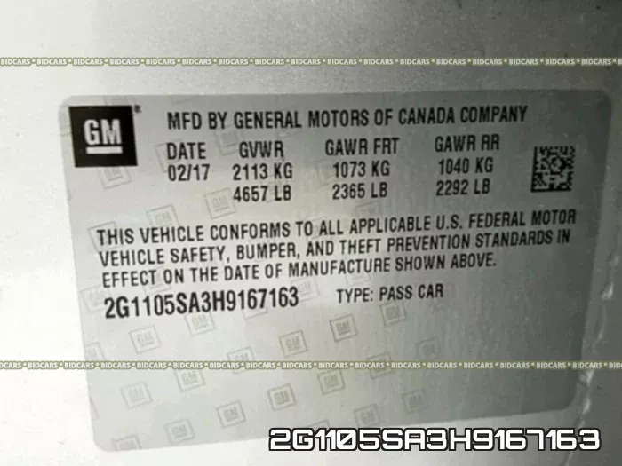 2G1105SA3H9167163 фото 2