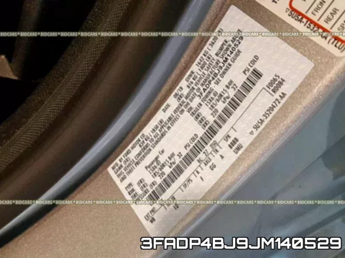 3FADP4BJ9JM140529 фото 2