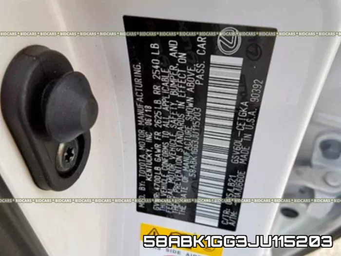 58ABK1GG3JU115203 фото 2