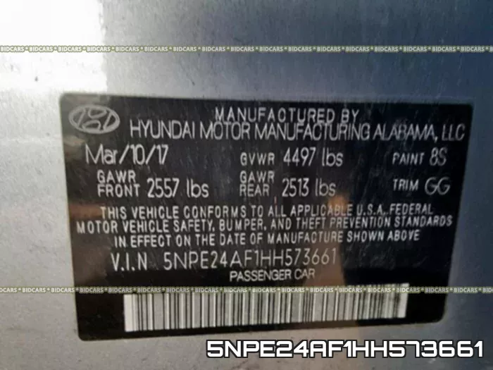 5NPE24AF1HH573661 фото 2
