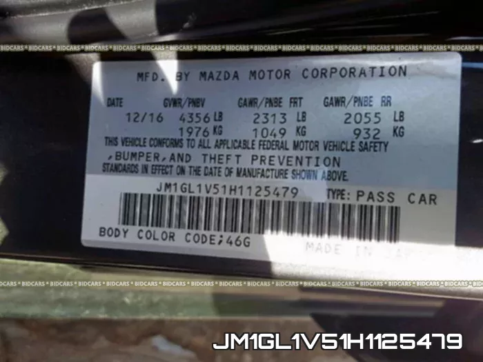 JM1GL1V51H1125479 фото 2